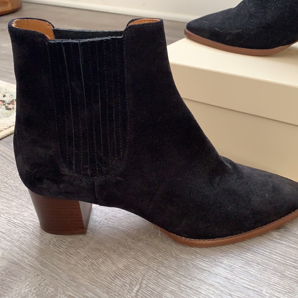 Sezane black suede bootie - Picture 3 of 6